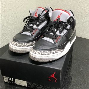 Jordan 3 cement black